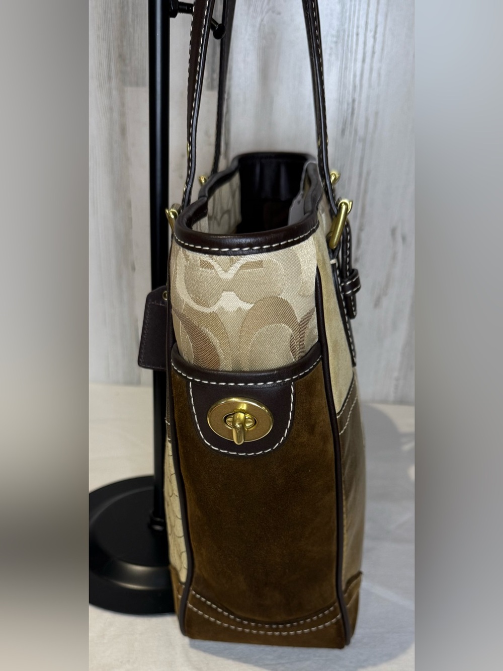 Coach 2007 Holiday Patchwork Tote Like New Condition 11408 - Picture 5 of 10